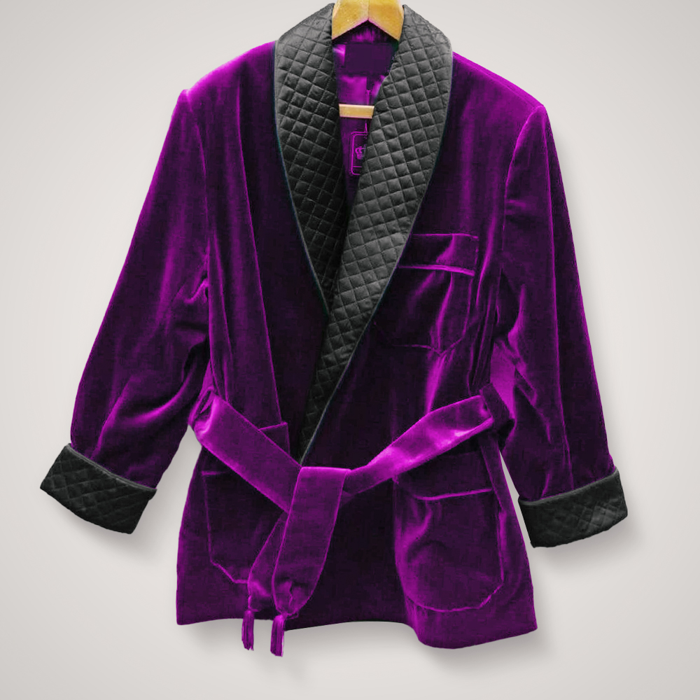 70s smoking jacket - SJB0010